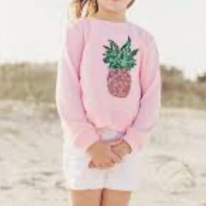 English factory Pink Girls Pineapple Sweater-shirt Top (Size 13/14)